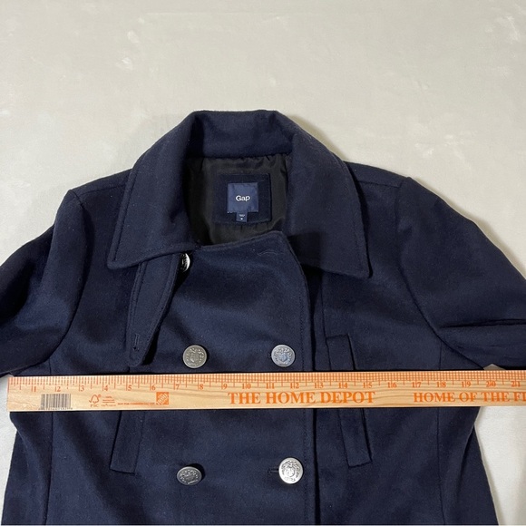 GAP Womens Double Breasted Pea Coat Navy Size Medium - Picture 13 of 14
